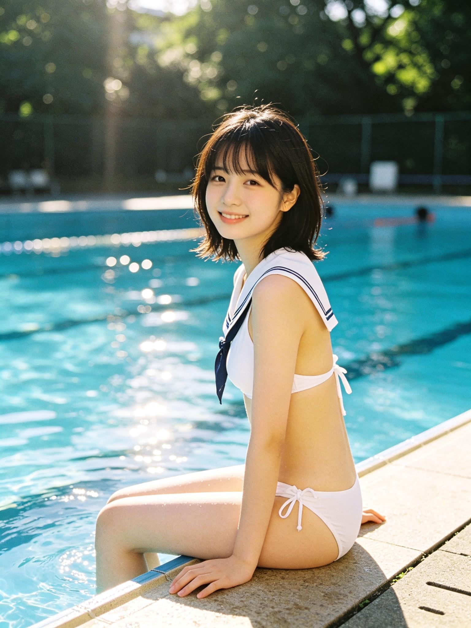School pool summer