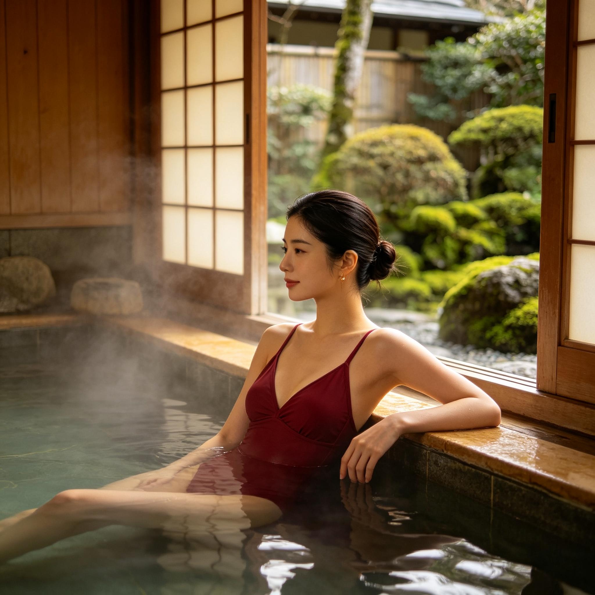 Hakone onsen red