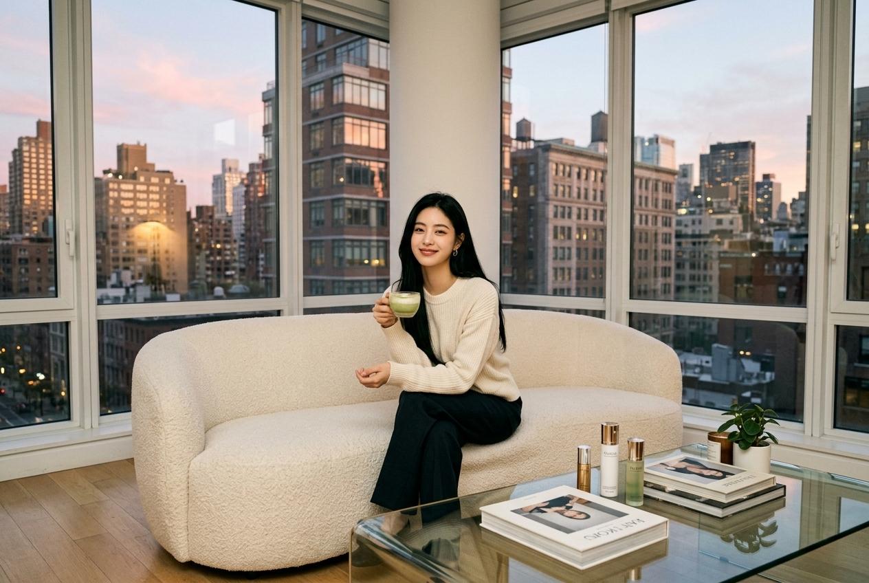 Lulu — Morning Skincare Loft Selfie