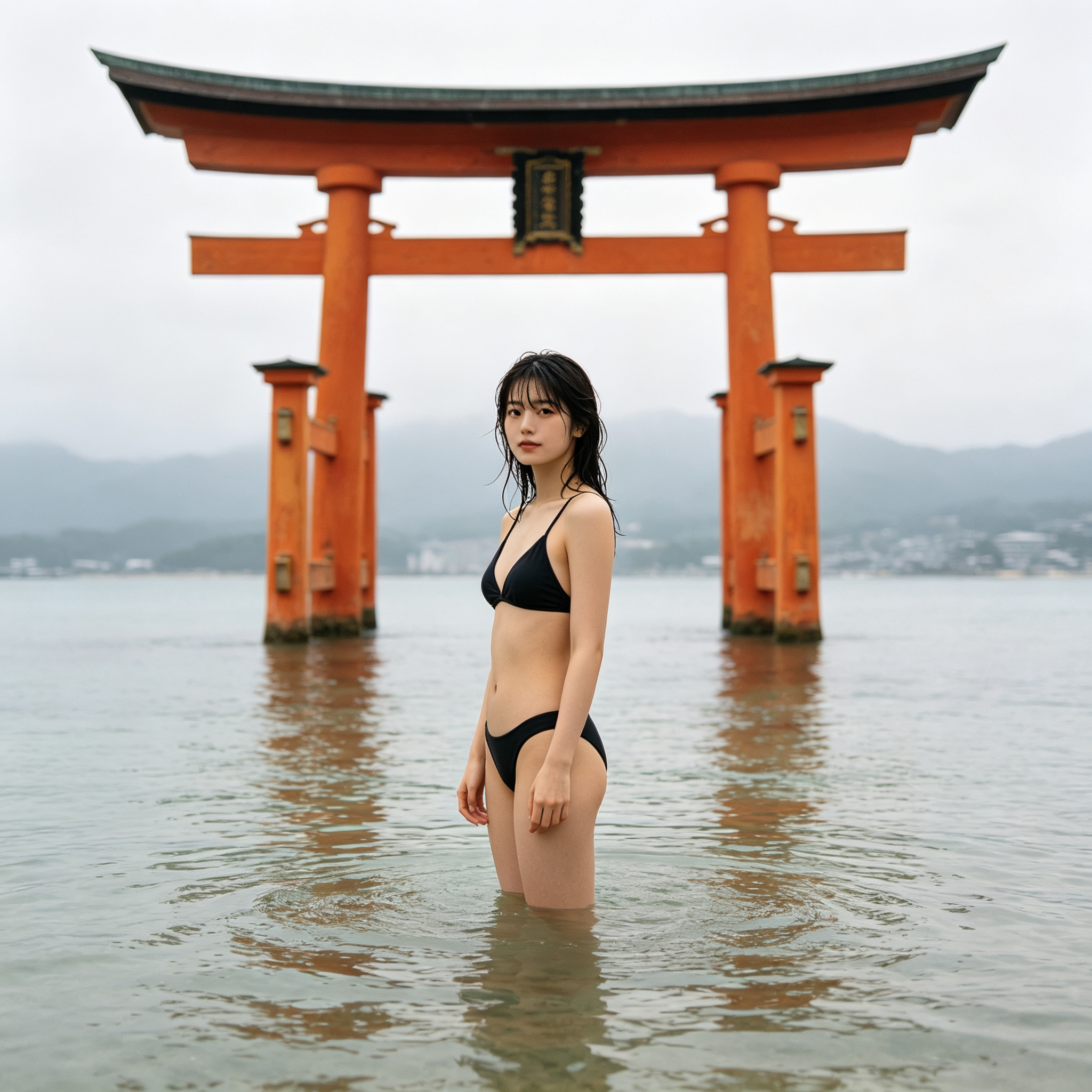 Miyajima torii black bikini style example